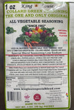 1-ONE OF KIND KING LOUIE 1oz Collard Green Seasoning (10 pcs.) $18.REE GIFT AND DISCOUNTED SHIPPING  (REQUEST 6 PAGES OF GOD IS MANSCRIPT FREE).